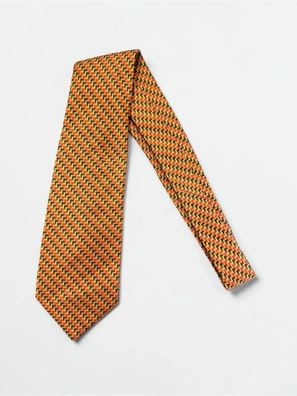Vintage Village Squire By Bill Miller Zig Zag Chevron Tie